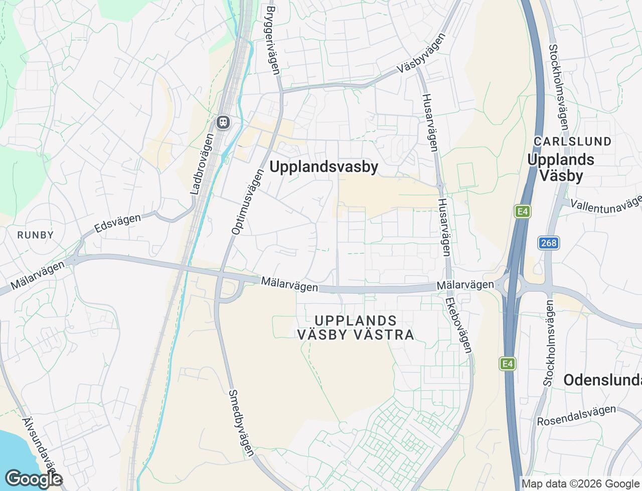 Karta över Vilundavägen 21B i 34 Upplands Väsby