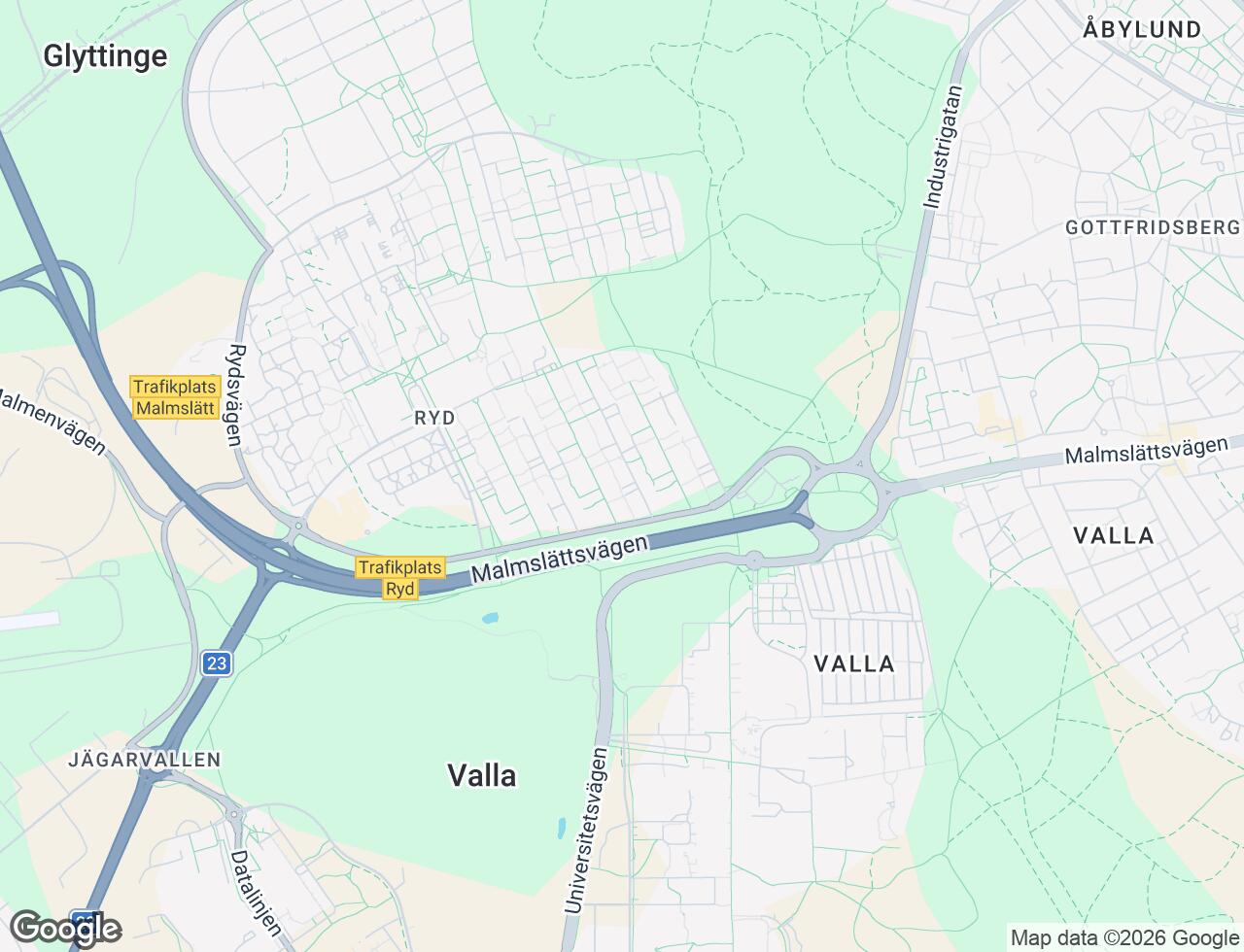 Karta över Rydsvägen 68A i 30 Linköping