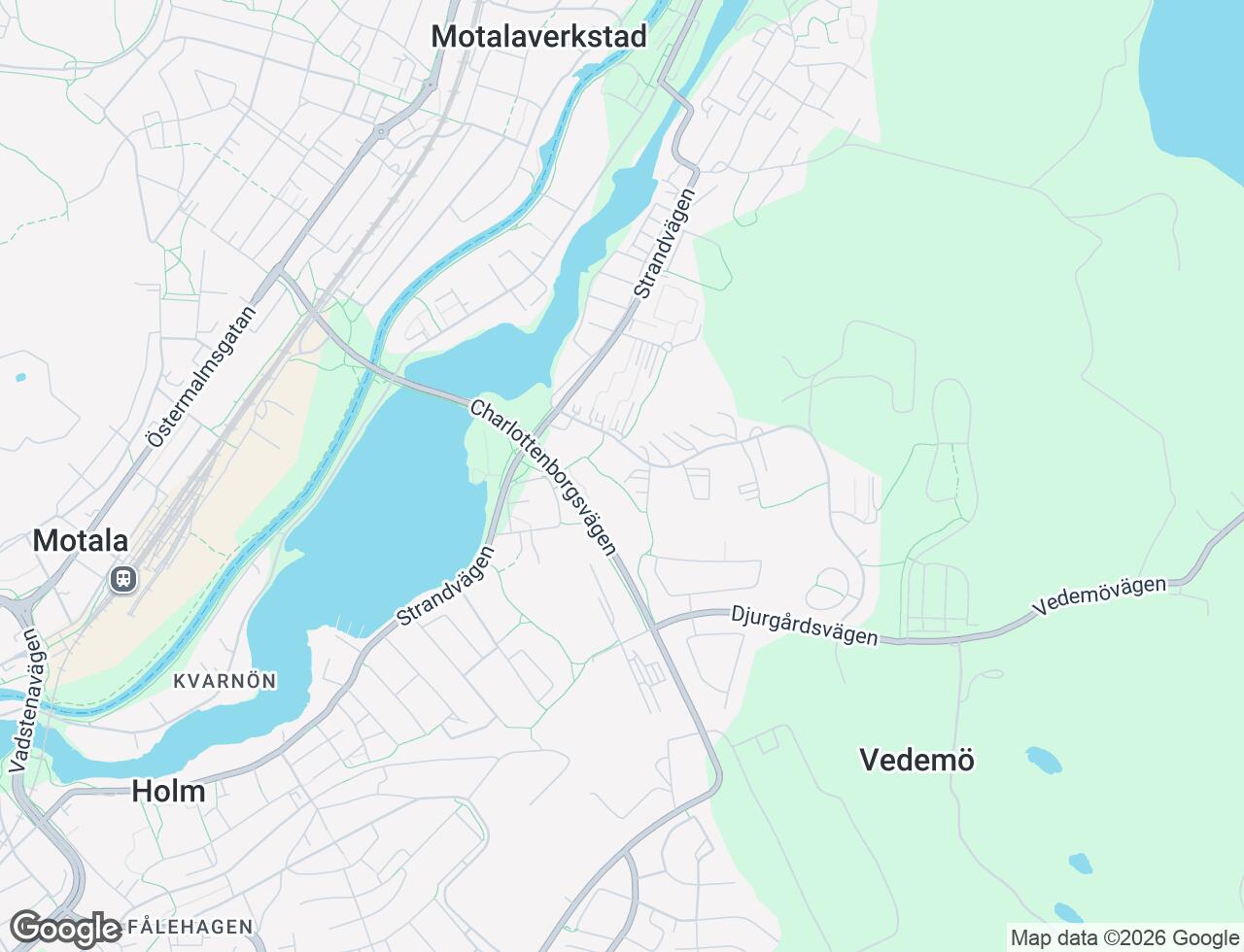 Karta över Lustigkullevägen 10C i 47 Motala