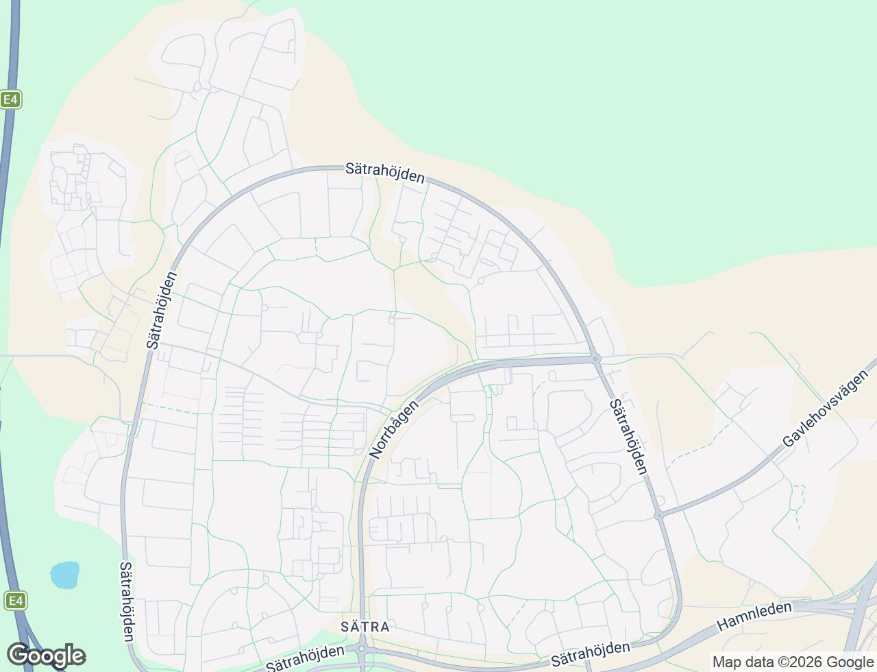 Karta över Norrbågen 29 i 34 Gävle