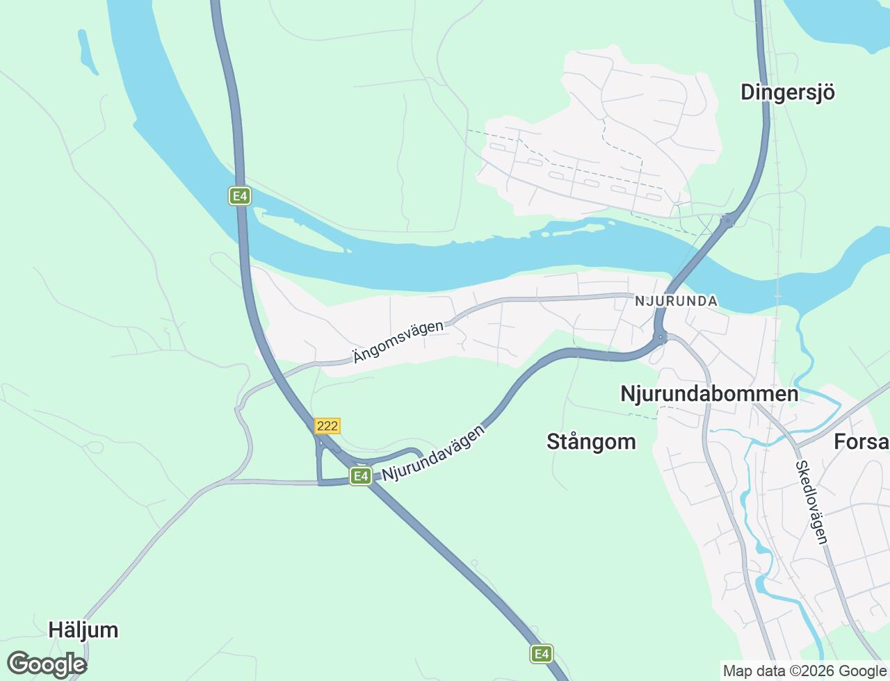 Karta över Ängomsvägen 41D i 41 Njurunda