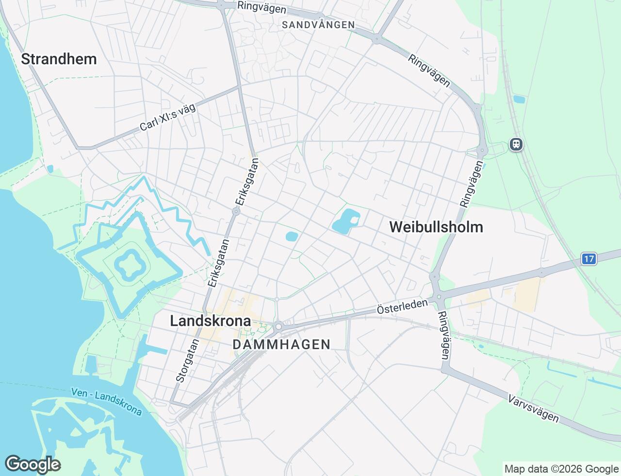 Karta över Gjörloffsgatan 88 i 34 Landskrona