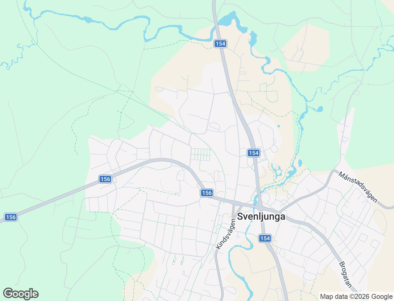Karta över Syrengatan 4A i 52 Svenljunga