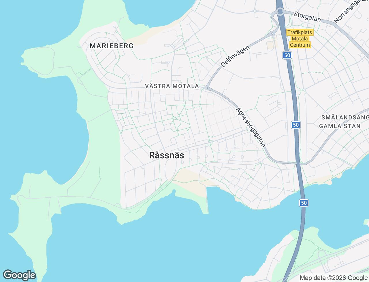 Karta över Råssnäsvägen 24A i 73 Motala