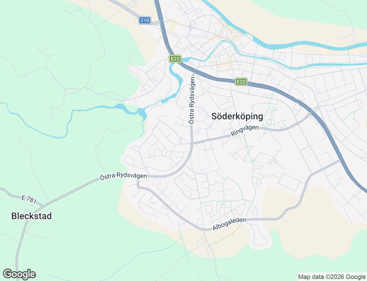 Karta över Ringvägen 21B i 32 Söderköping