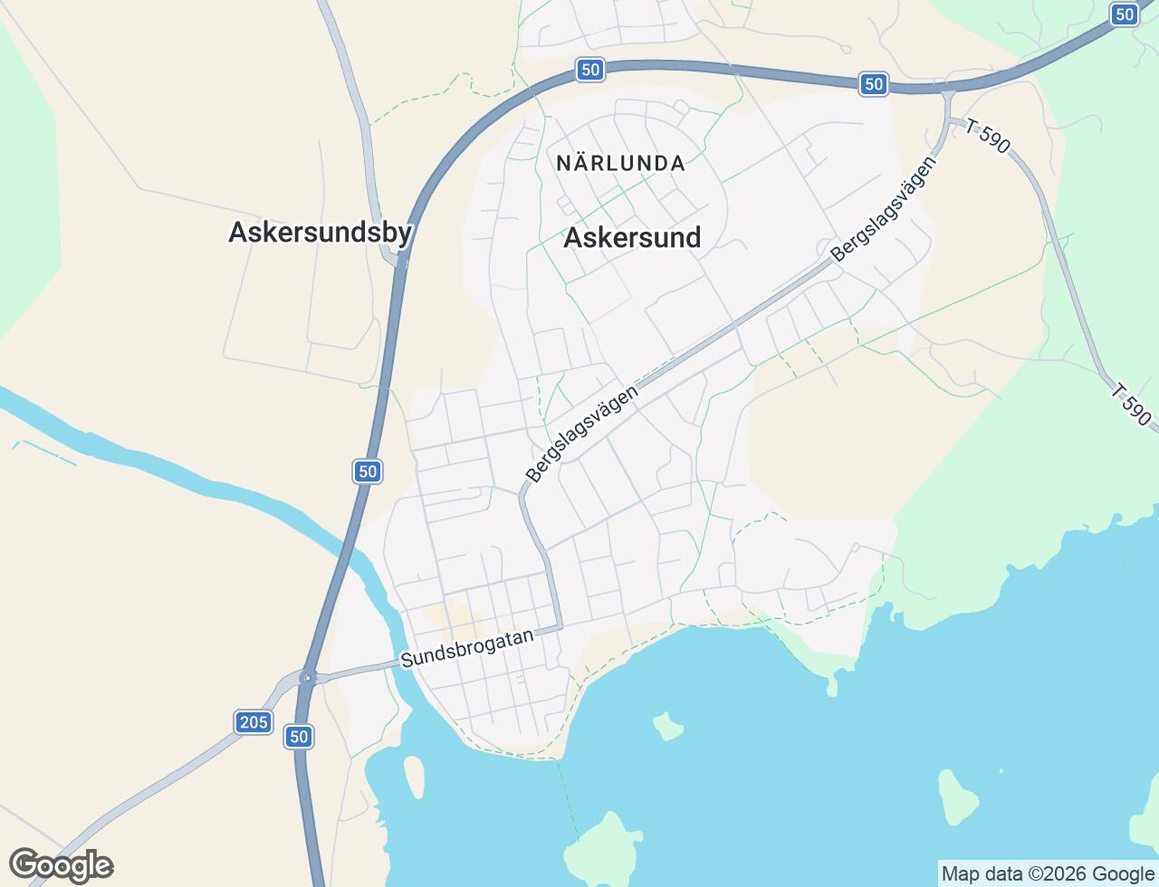 Karta över Borgmästargatan 3 i 31 Askersund
