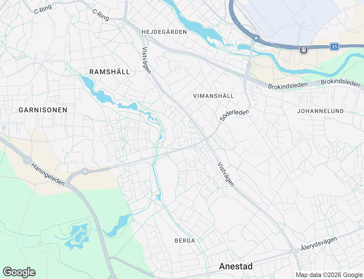 Karta över Prästbolsgatan 42C i 33 Linköping