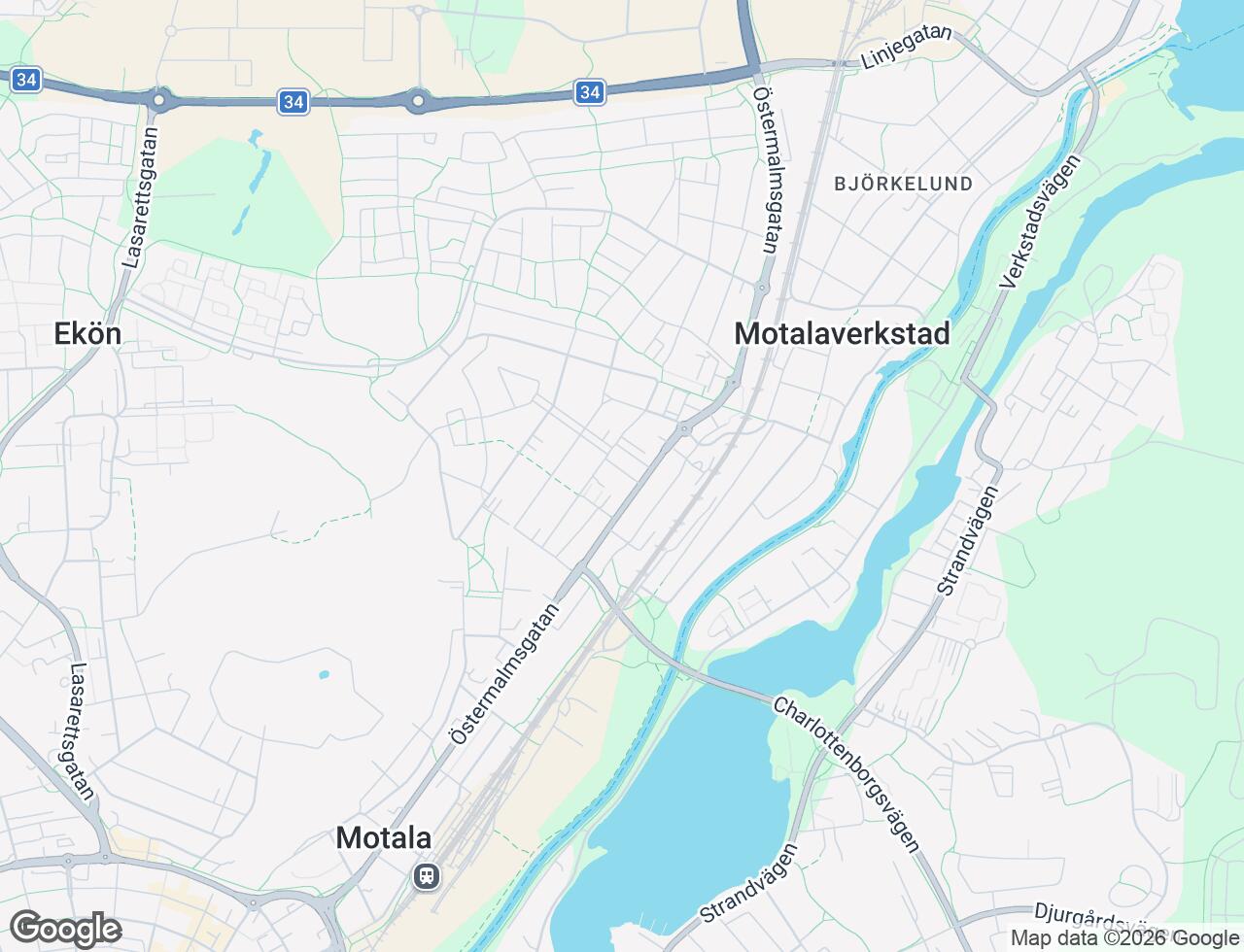 Karta över Västra Esplanaden 3 i 60 Motala