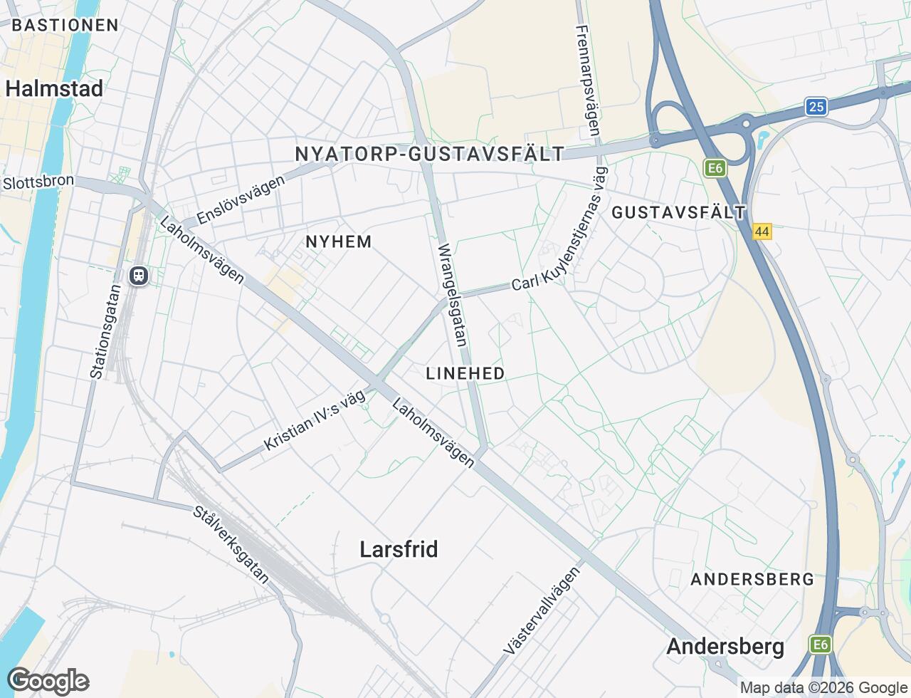 Karta över Odalvägen 5A i 51 Halmstad