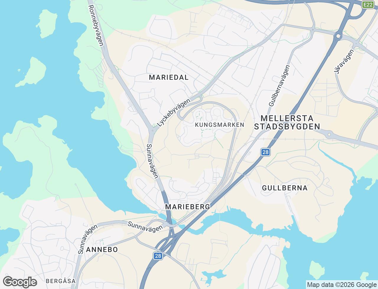 Karta över Kungsmarken i 103