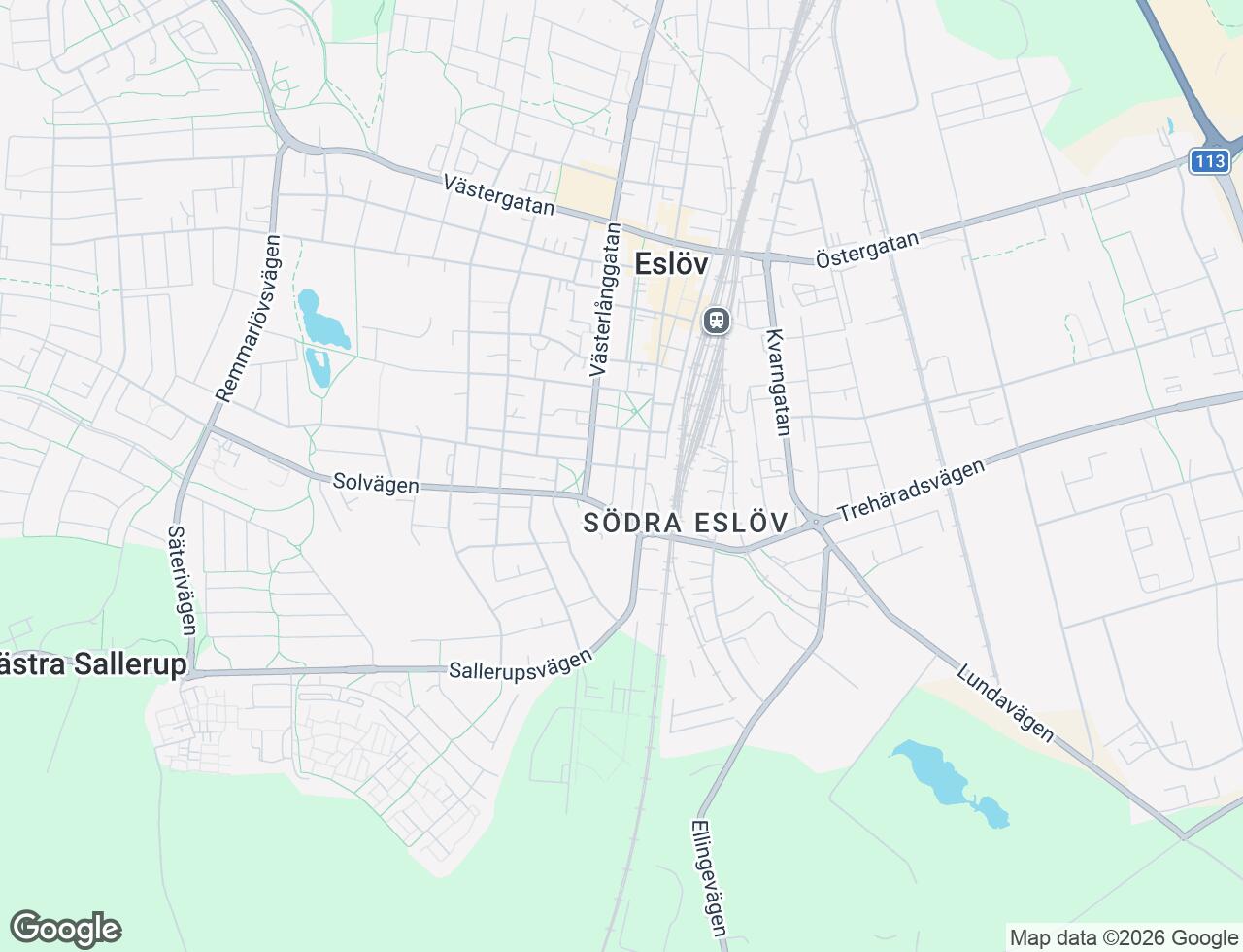 Karta över Bäckavägen 7B i 30 Eslöv
