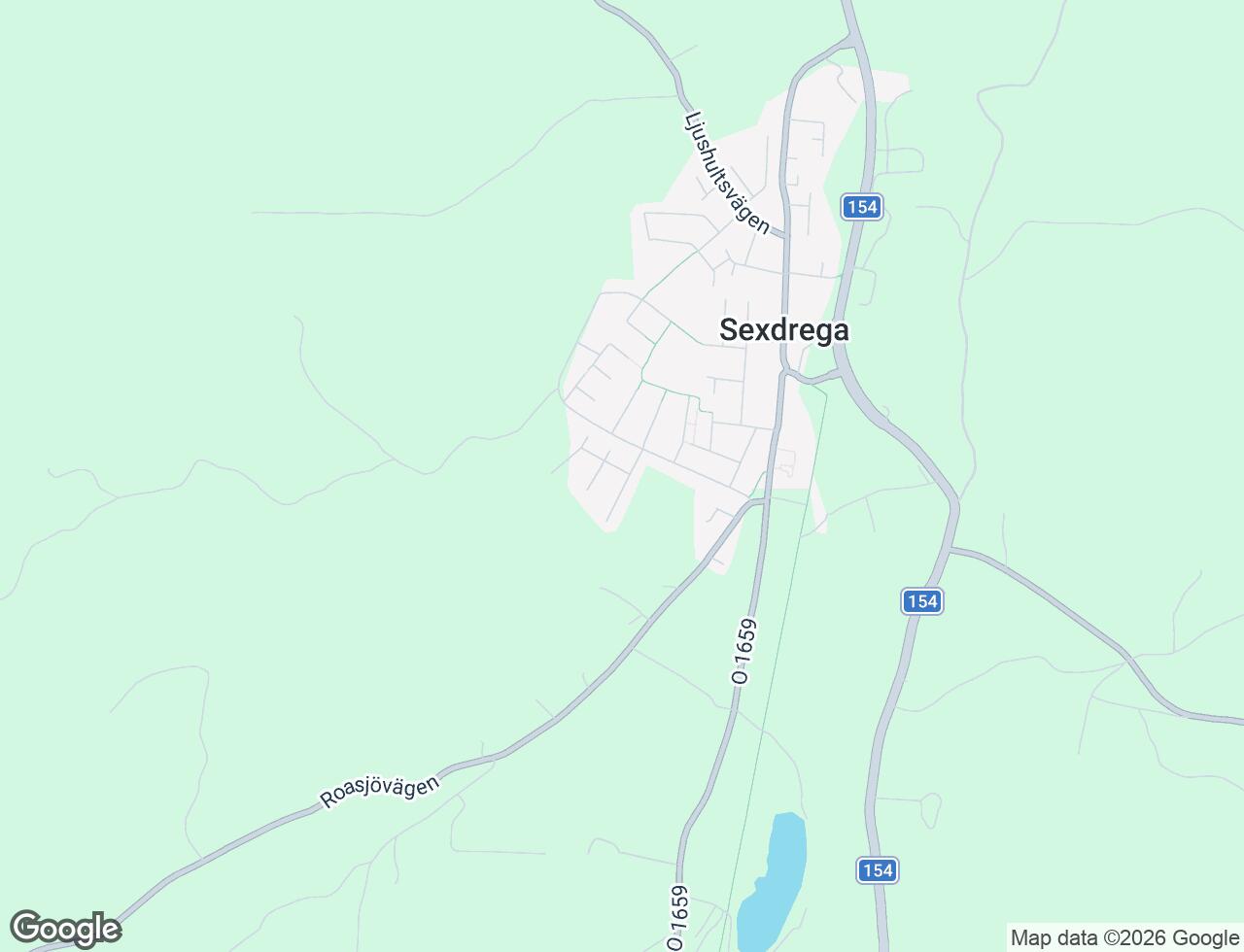 Karta över Duvvägen 2B i 77 Sexdrega