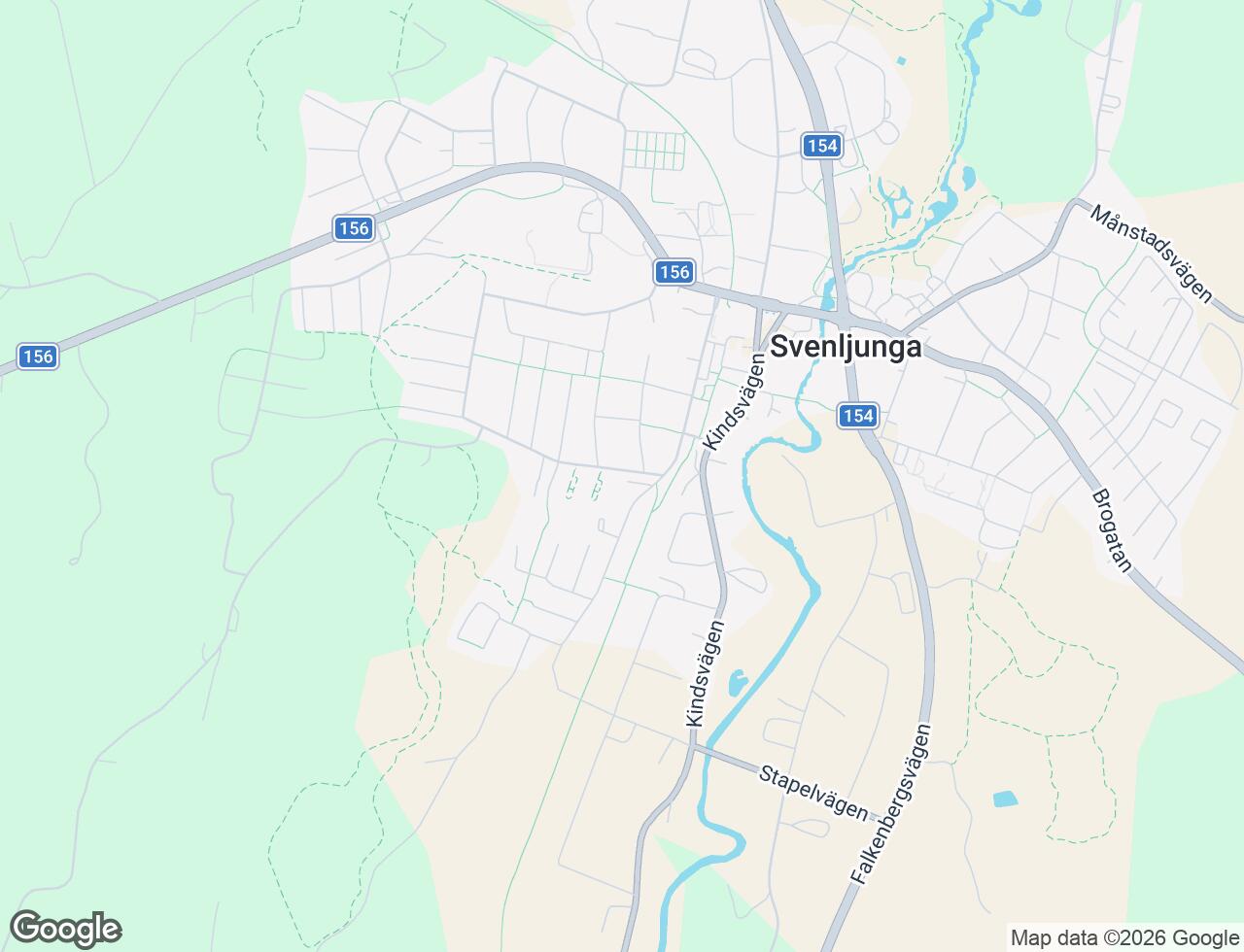 Karta över Hammarlinds väg 2J i 51 Svenljunga