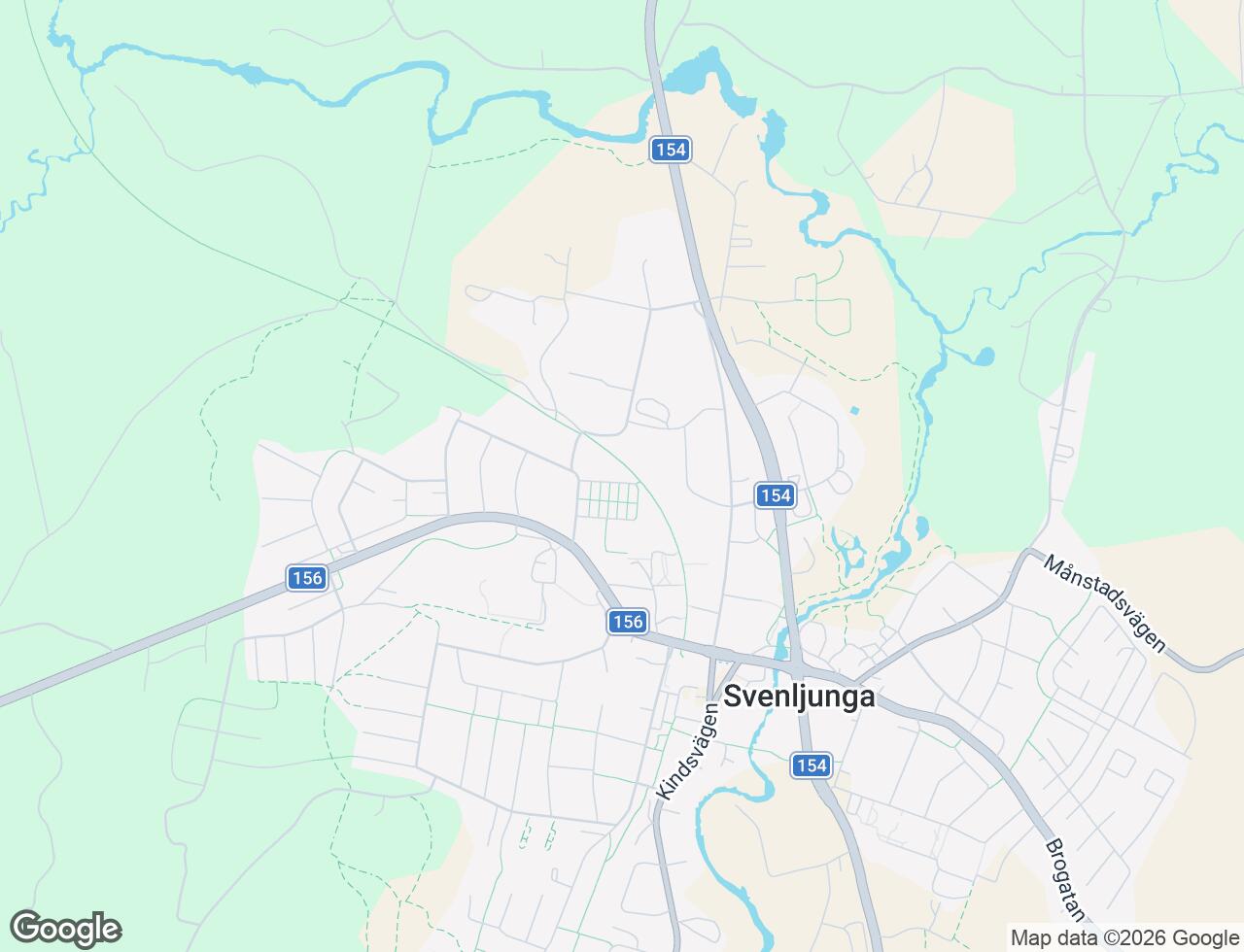 Karta över Syrengatan 5D i 52 Svenljunga