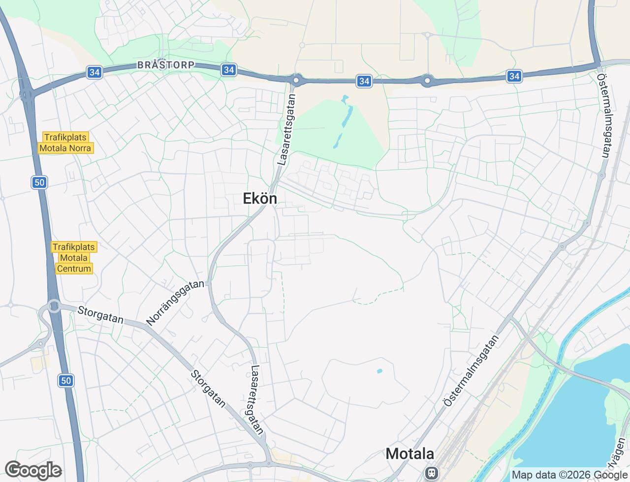 Karta över Kråkrisvägen 24B i 34 Motala