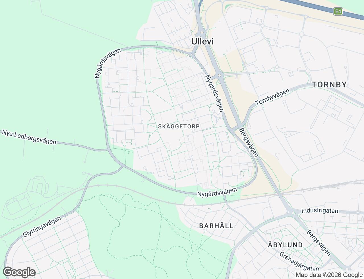 Karta över Skäggetorps centrum 22 i 42 Linköping