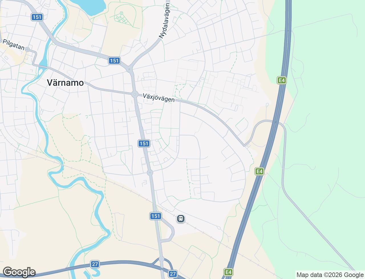 Karta över Ringvägen 19 i 43 Värnamo