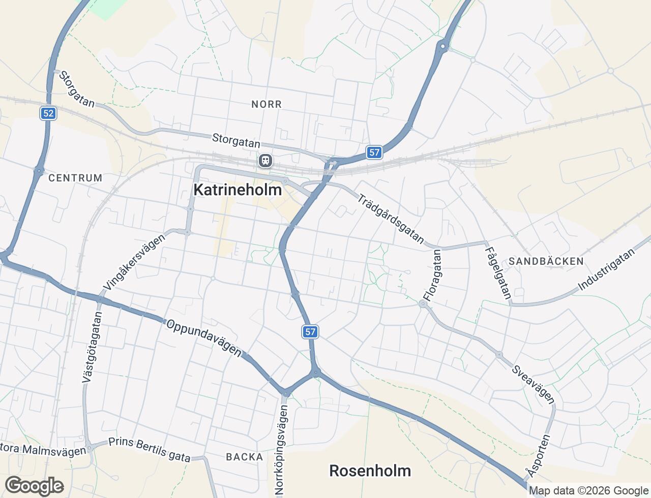 Karta över Djulögatan 59 i 31 Katrineholm