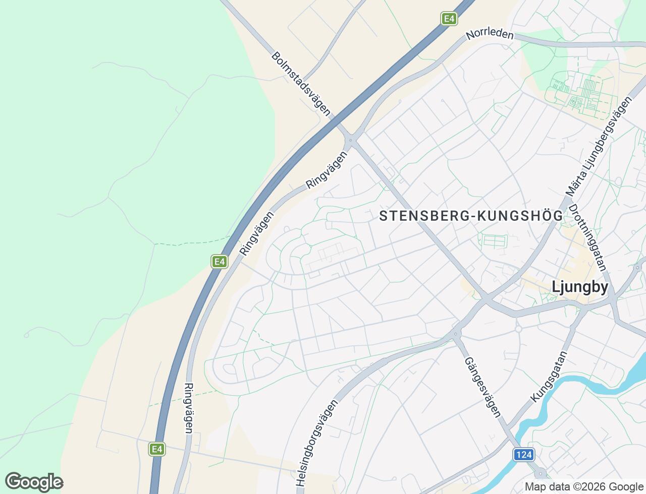 Karta över Rönnäsvägen 50 i 33 Ljungby