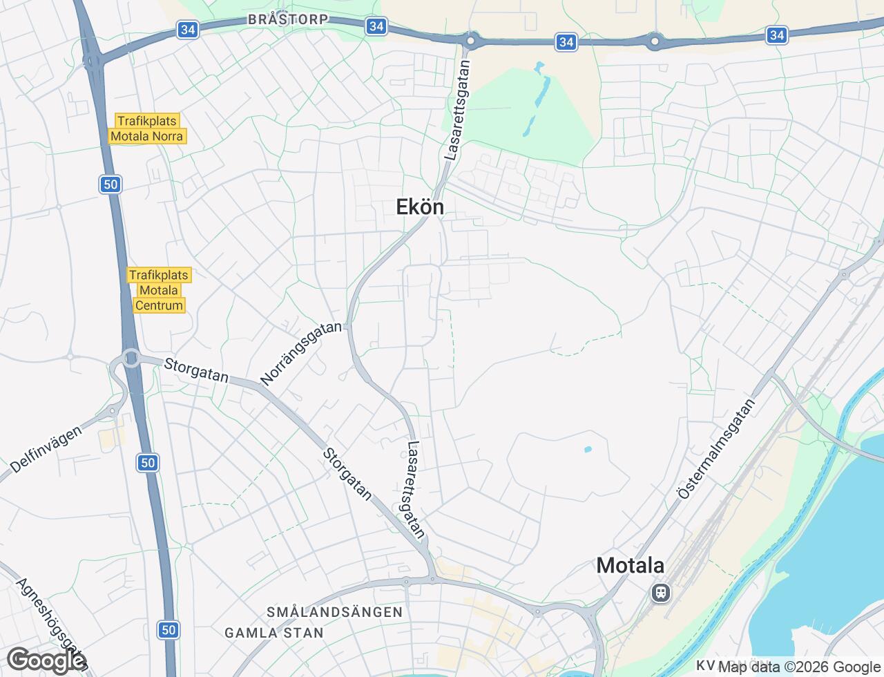 Karta över Kråkrisvägen 6 i 55 Motala