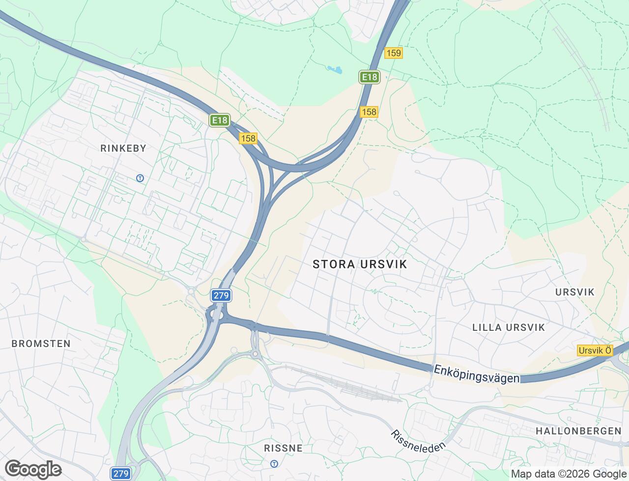 Karta över Ladugårdsgatan 20 i 66 Sundbyberg