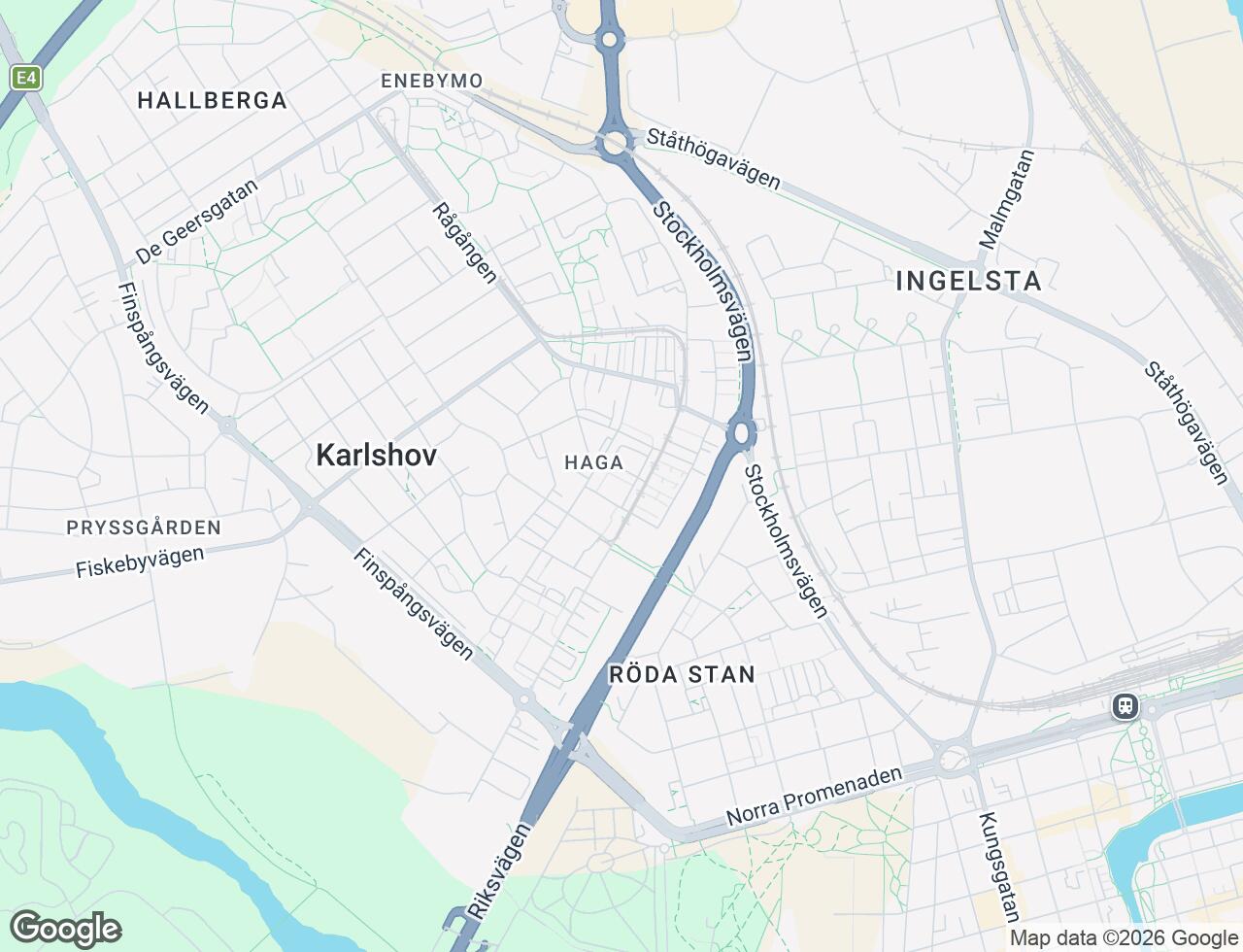 Karta över Brunnegatan 3B i 14 Norrköping