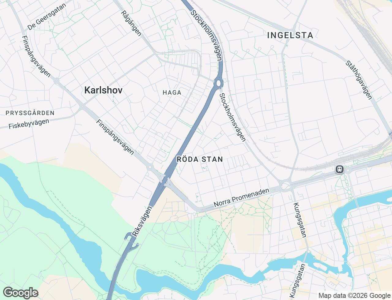 Karta över Himmelstalundsvägen 45 i 16 Norrköping