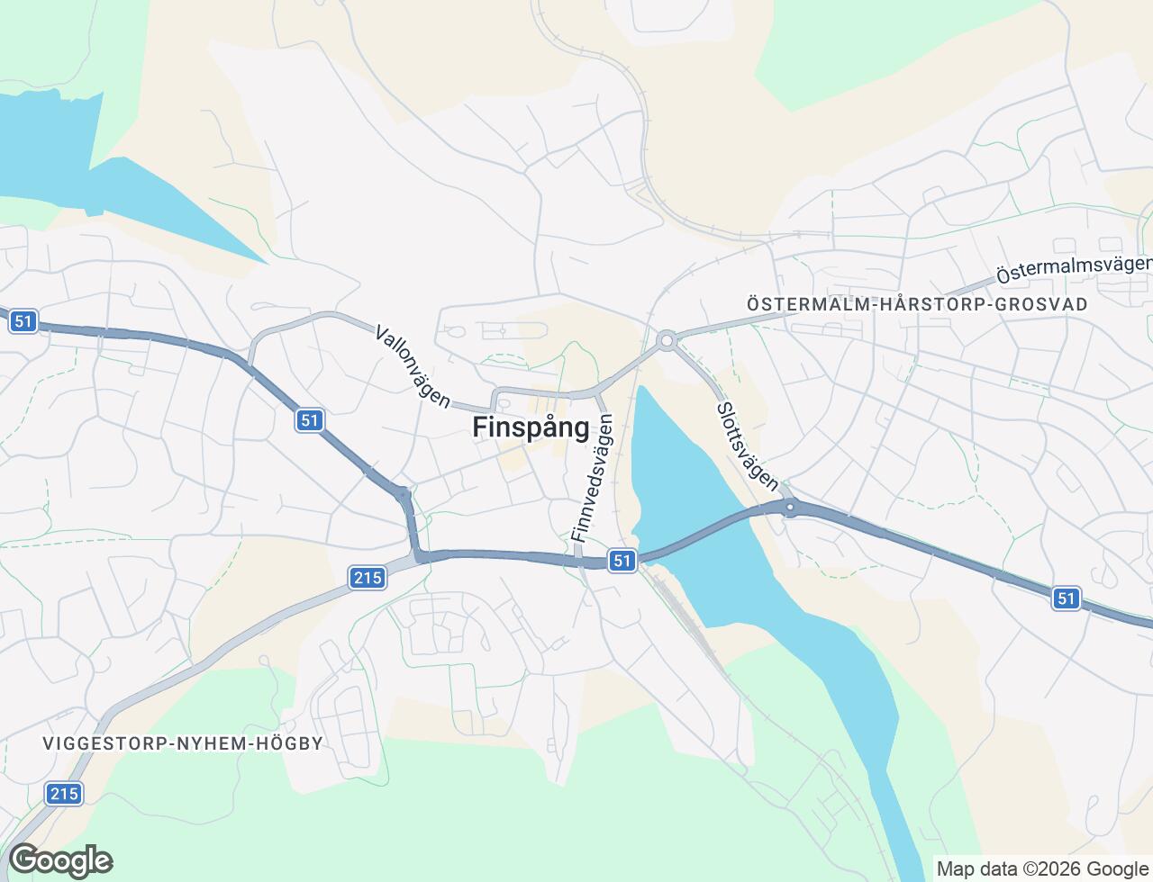Karta över Stationsvägen 4C i 30 Finspång