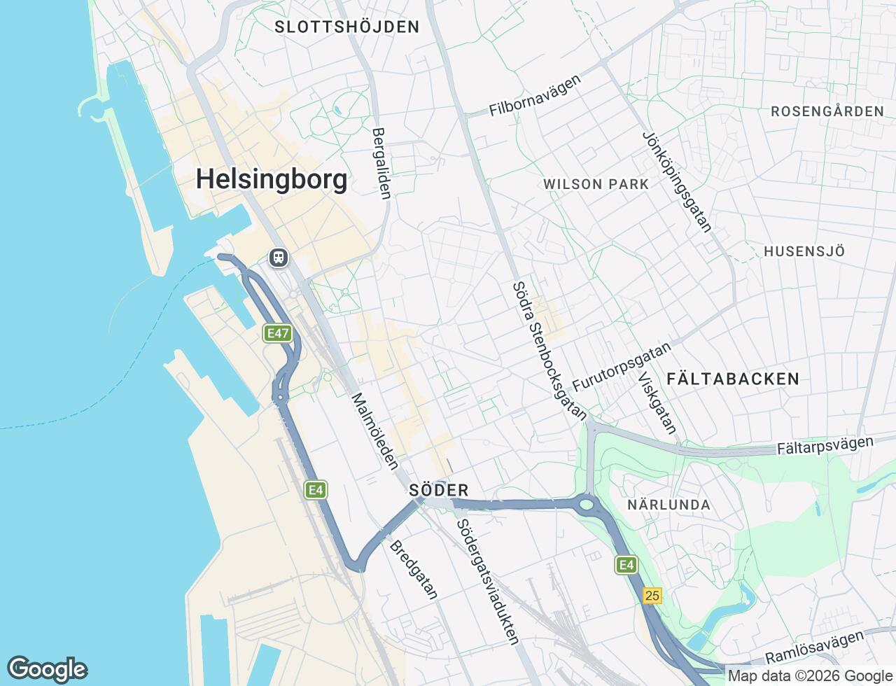 Karta över Gasverksgatan 41 i 68 Helsingborg