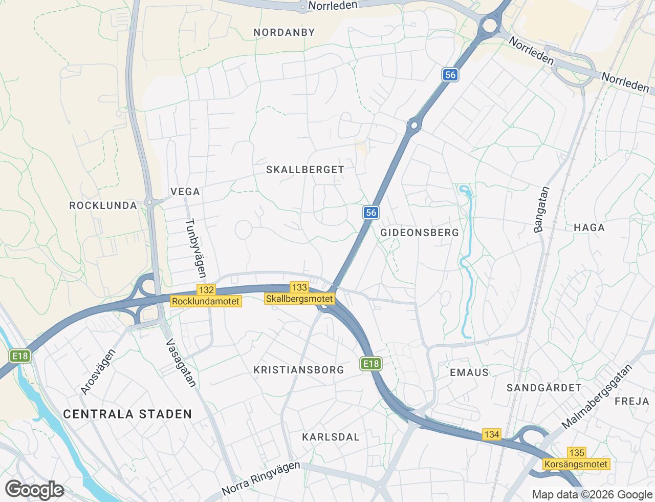 Karta över Skallbergsgatan 10D i 21 Västerås