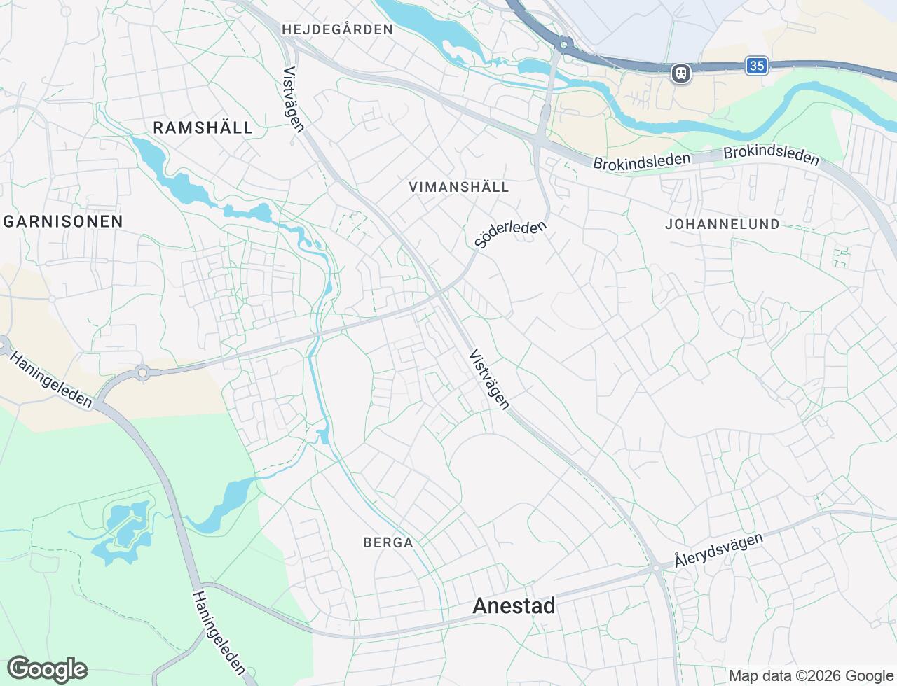 Karta över Hovetorpsgatan 16 i 35 Linköping