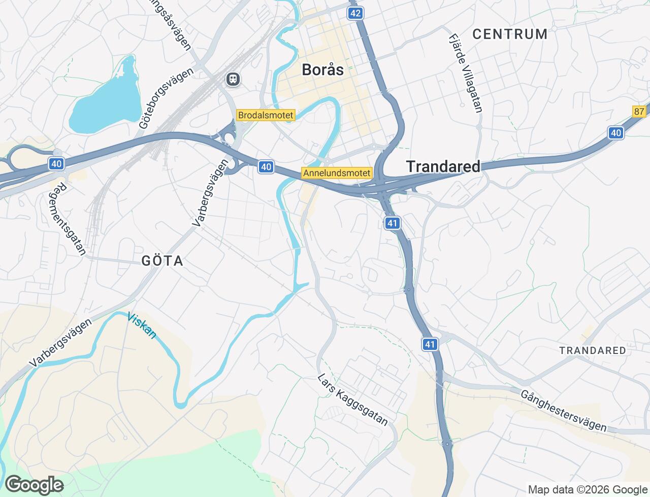 Karta över Kellgrensgatan 28 i 34 Borås