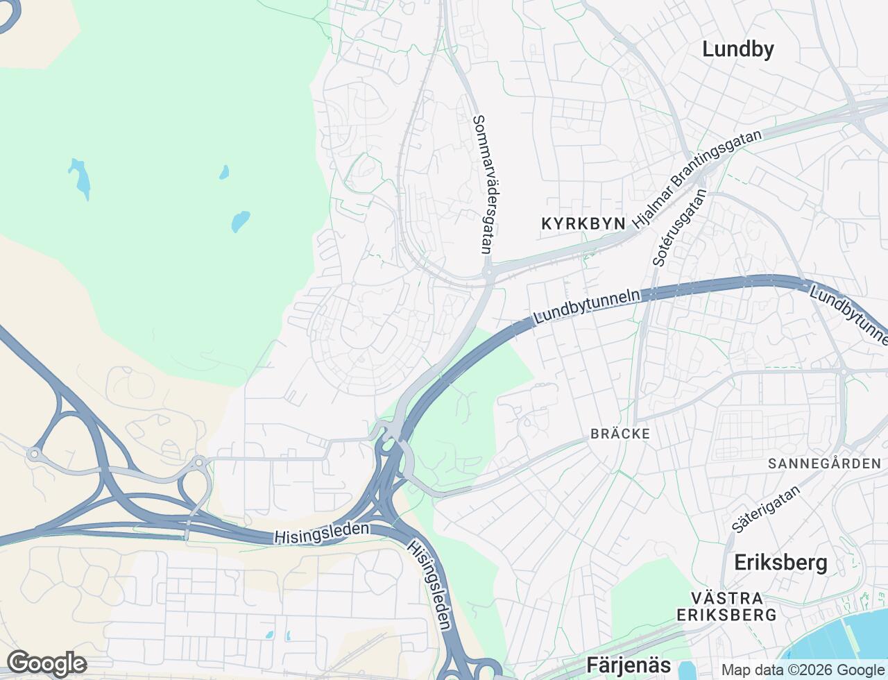 Karta över Blidvädersgatan 52 i 30 Göteborg