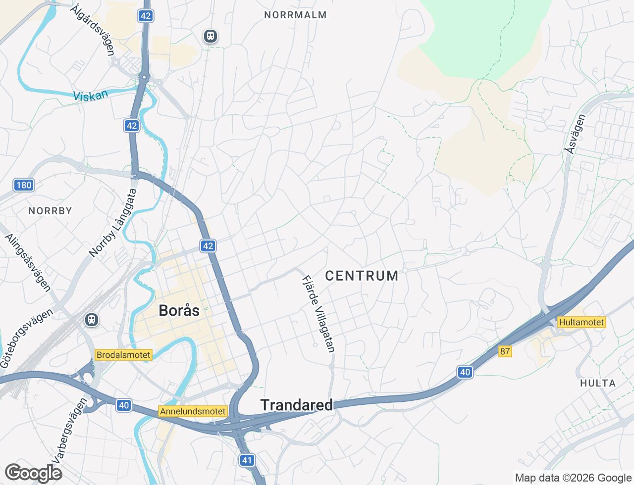 Karta över Gustav Adolfsgatan 28 i 56 Borås