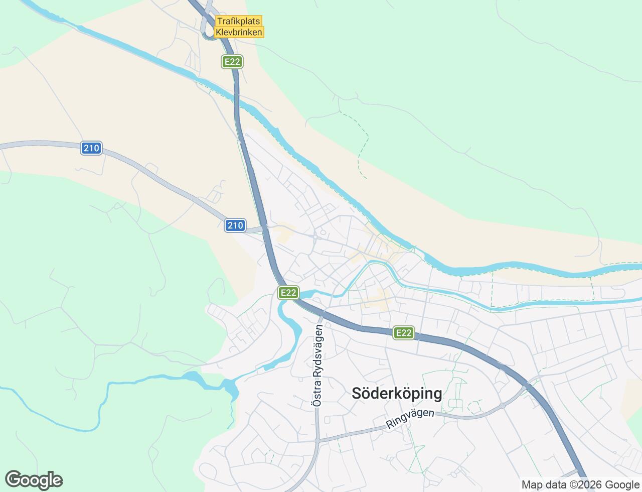 Karta över Ågatan 8B i 34 Söderköping