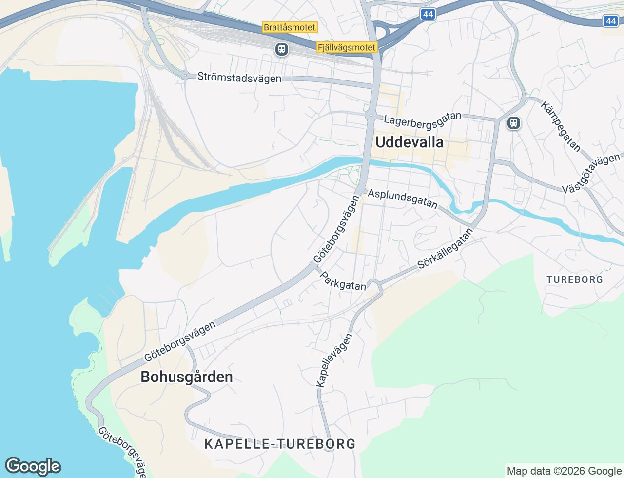 Karta över Walkeskroken 16B i 42 Uddevalla