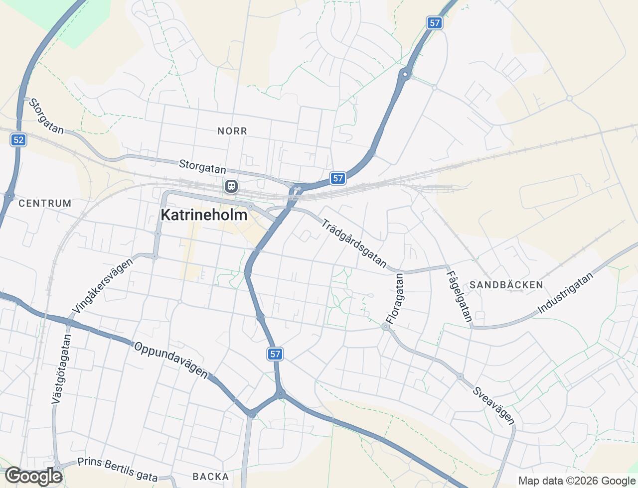 Karta över Jägaregatan 4B i 31 Katrineholm