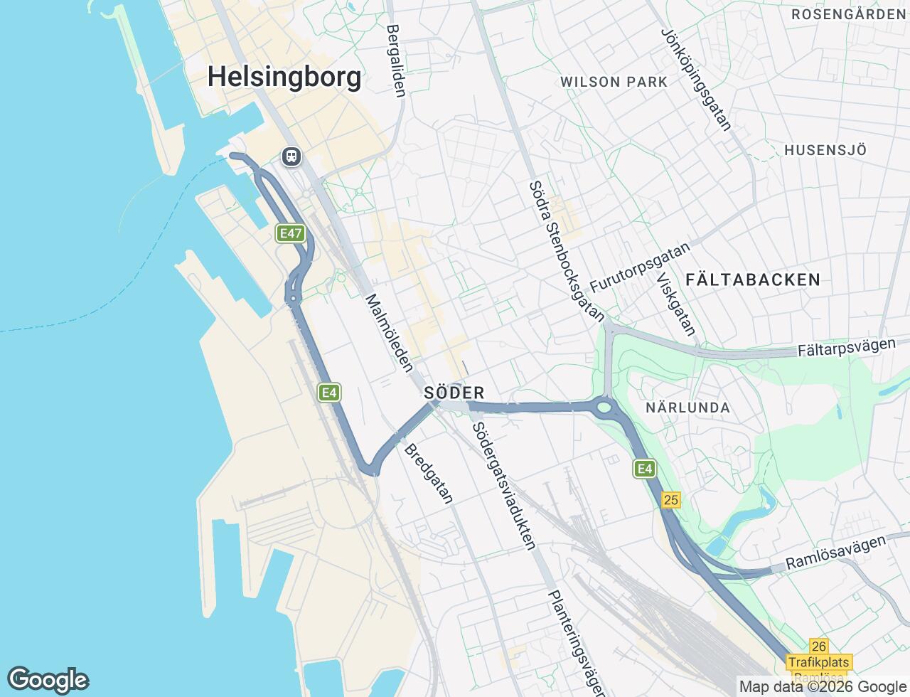 Karta över Furutorpsgatan 34 i 37 Helsingborg
