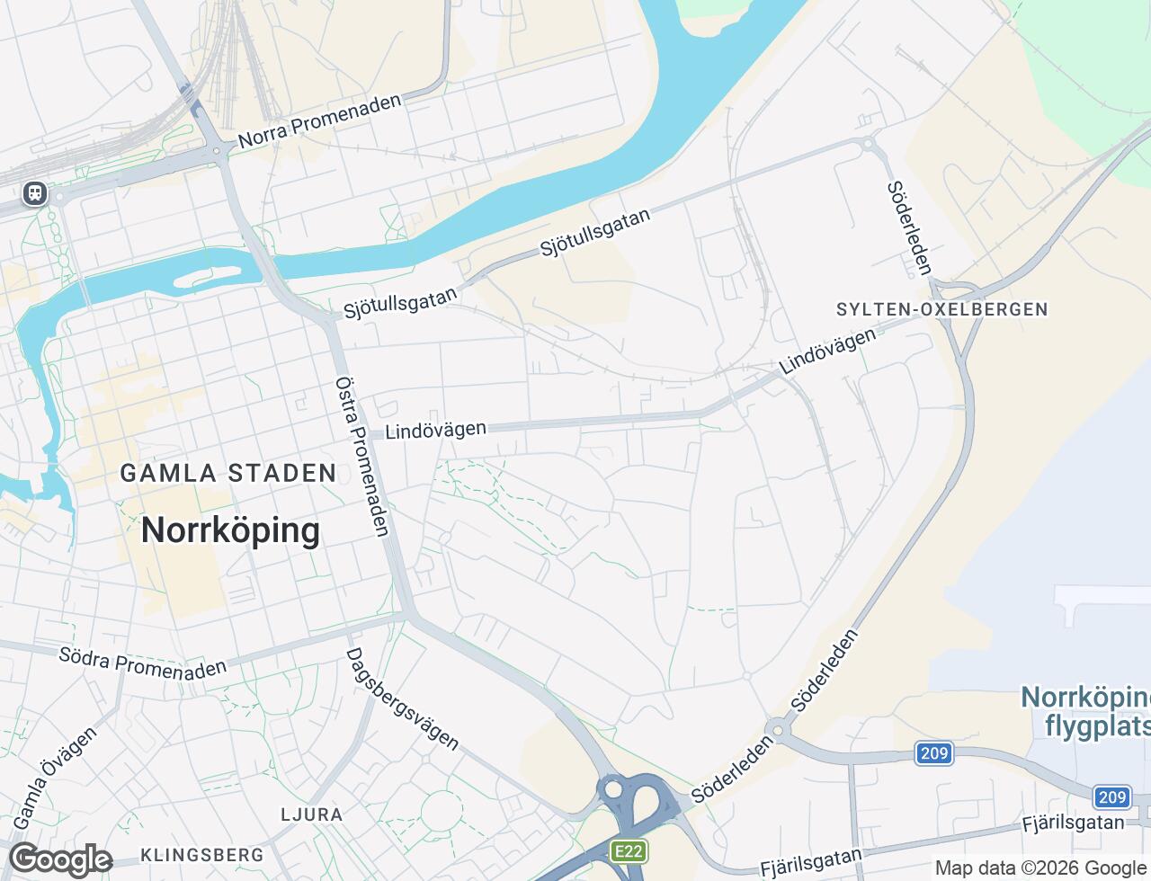 Karta över Kungsladugatan 4 i 43 Norrköping