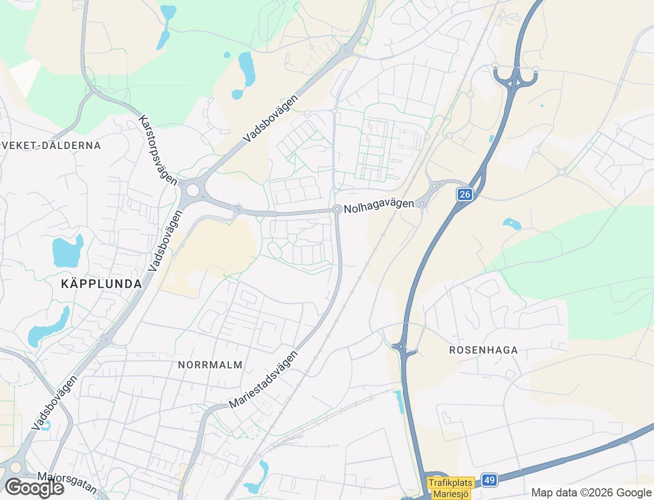 Karta över Storegårdsvägen 7C i 38 Skövde