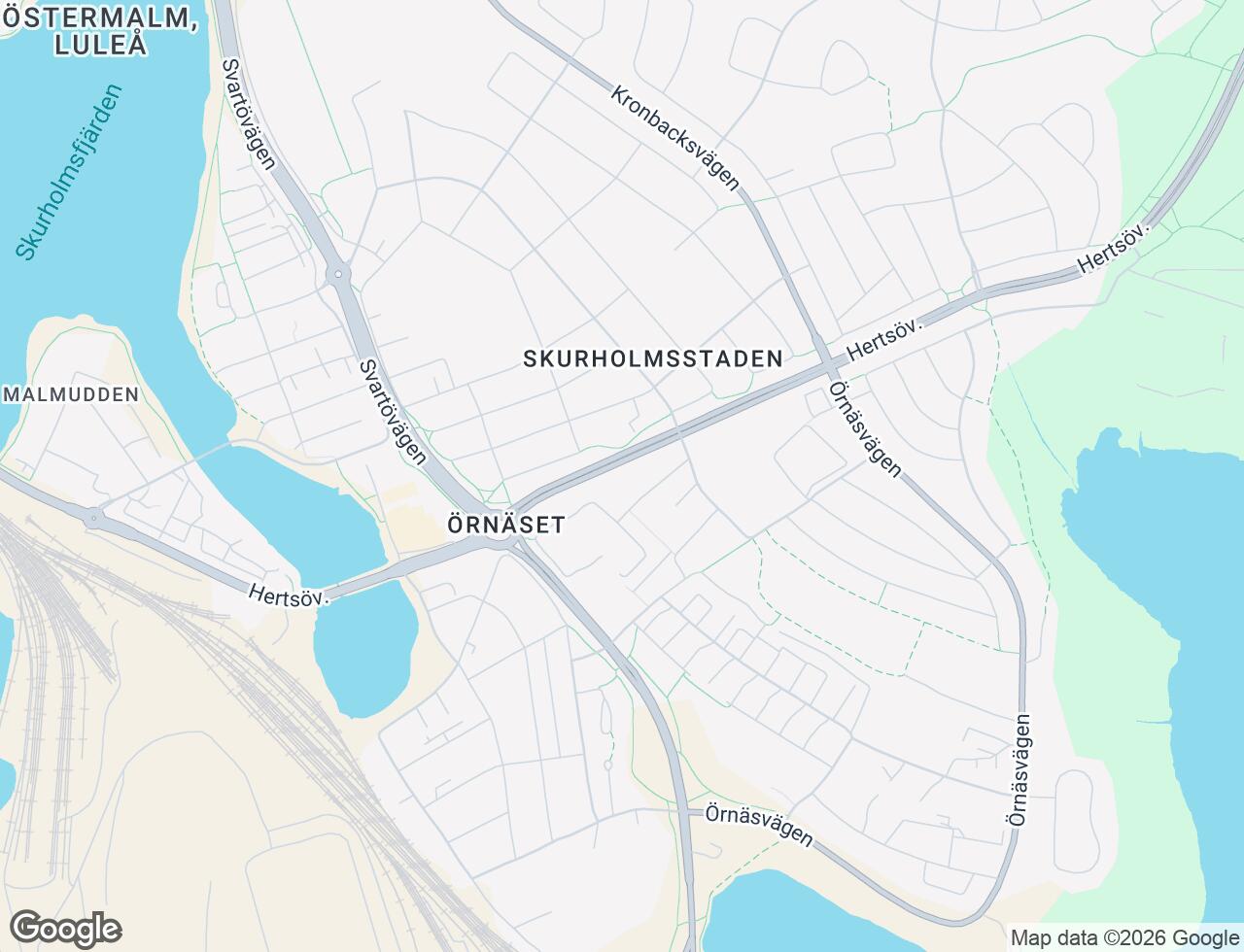 Karta över Vinkelgränd 3 i 35 Luleå