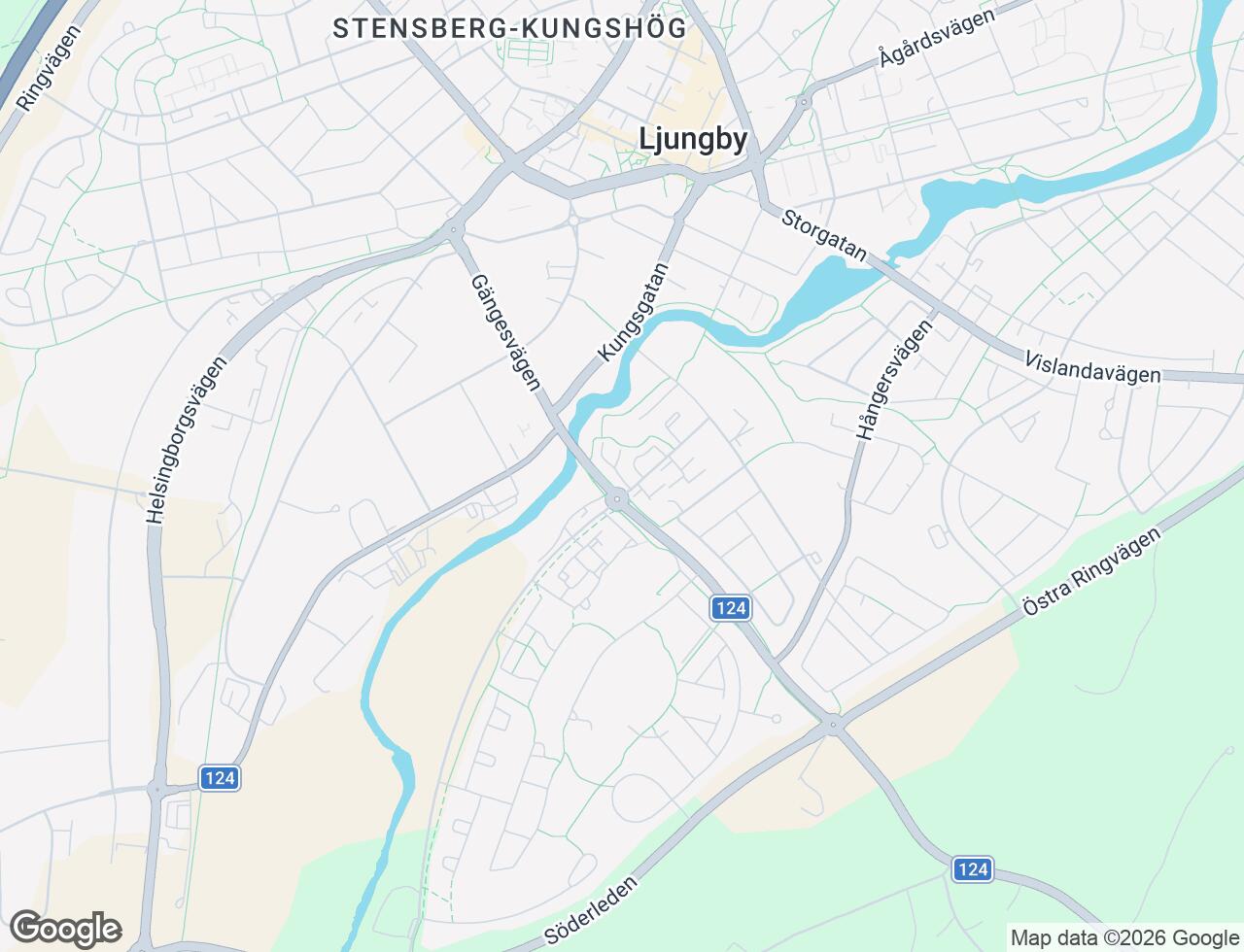 Karta över Högarörsgatan 12B i 38 Ljungby