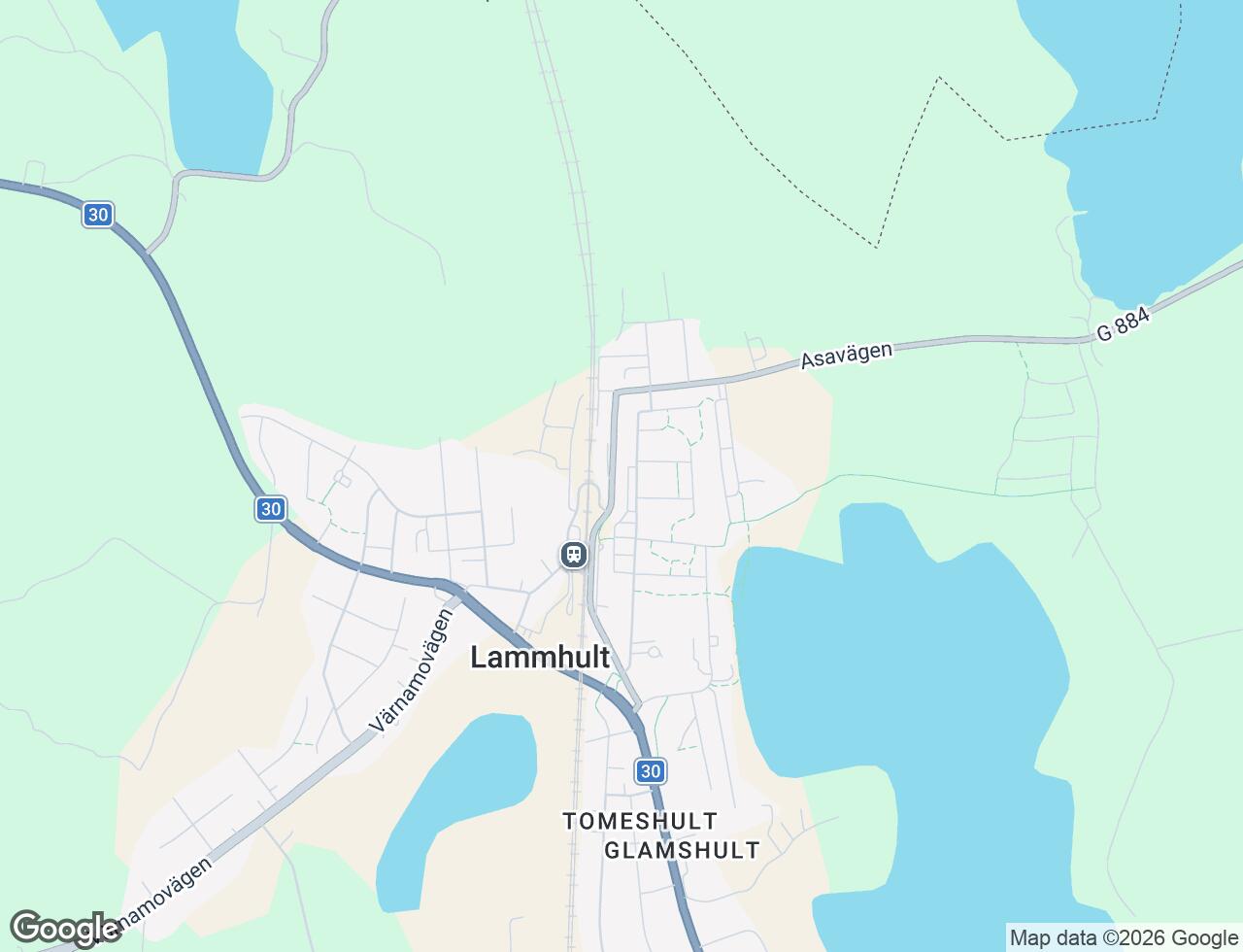 Karta över Herrgårdsgatan 15F i 45 Lammhult