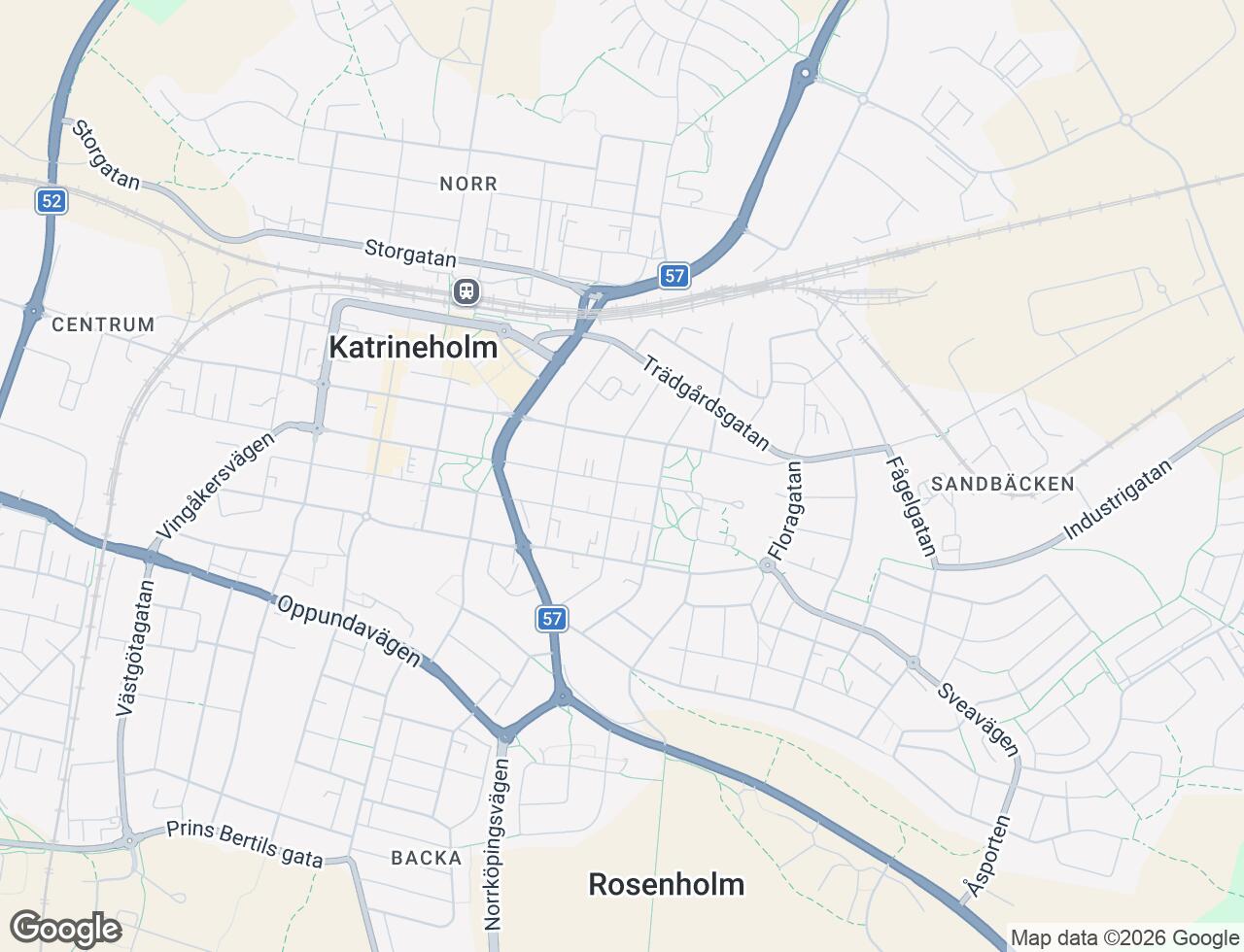 Karta över Jägaregatan 13B i 31 Katrineholm