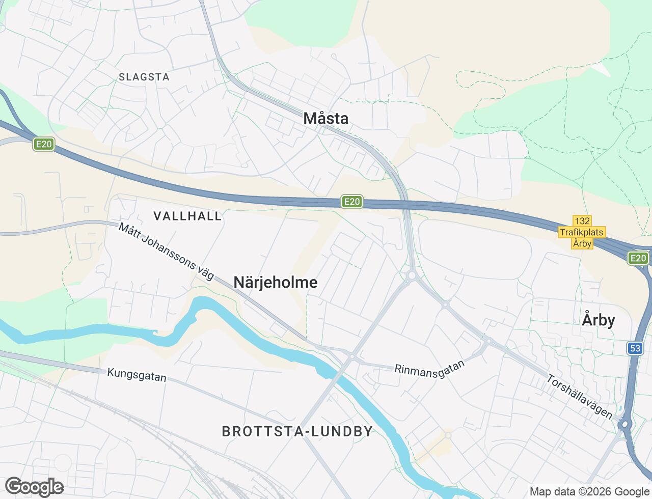 Karta över Boställsgatan 11B i 46 Eskilstuna