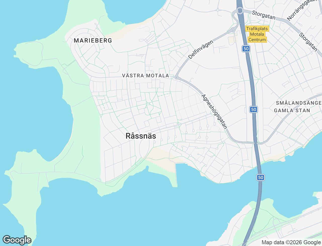 Karta över Råssnäsvägen 18B i 73 Motala