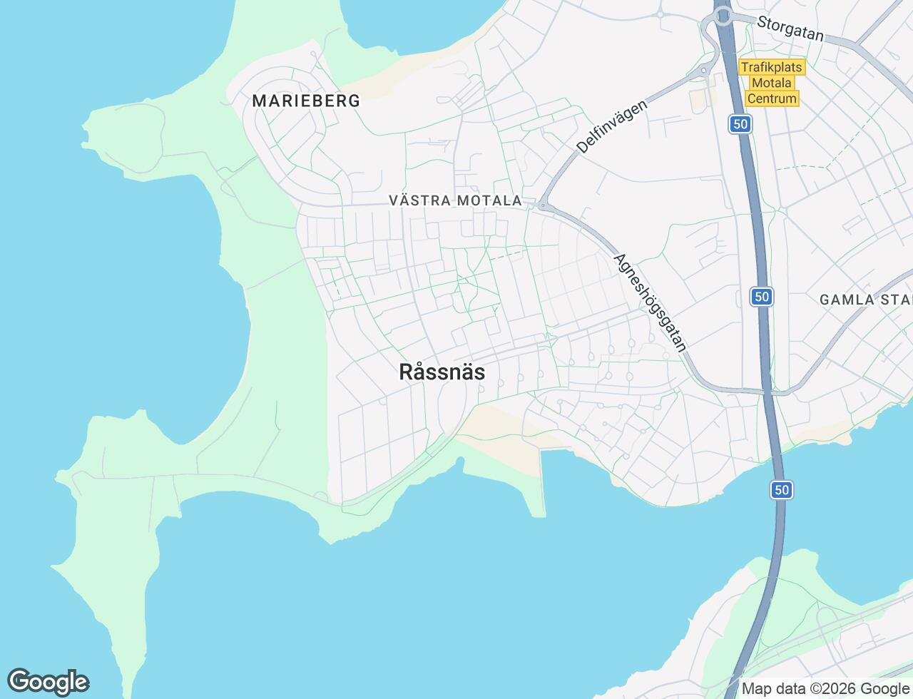 Karta över Råssnäsvägen 28C i 73 Motala