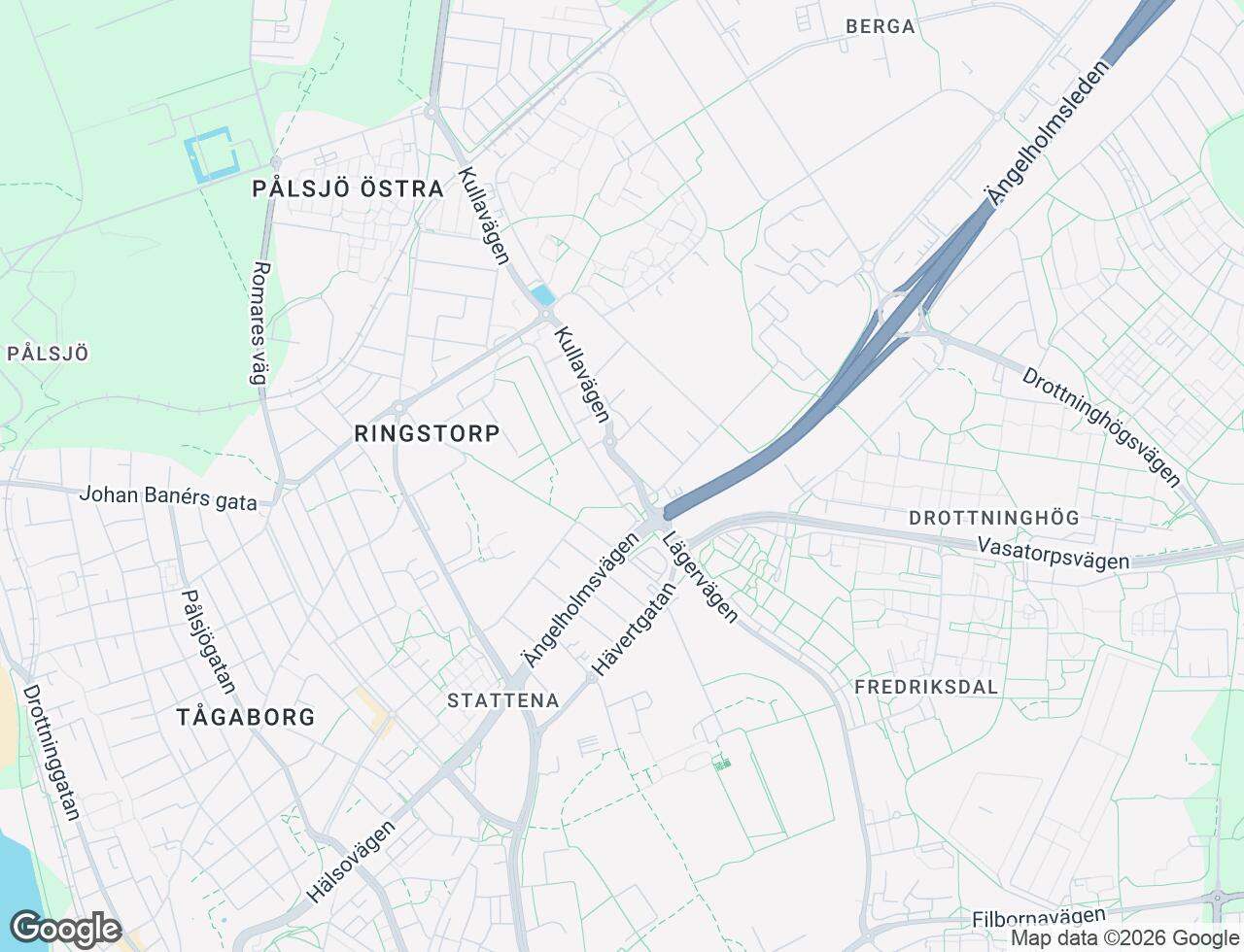 Karta över Kurirgatan 55 i 52 Helsingborg