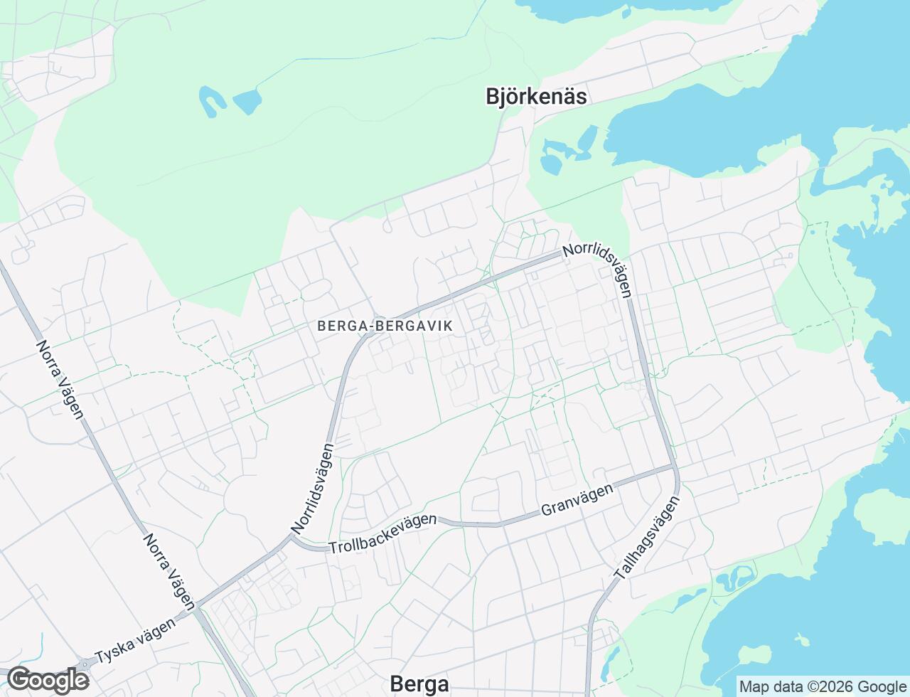 Karta över Två Systrars väg 12A i 57 Kalmar