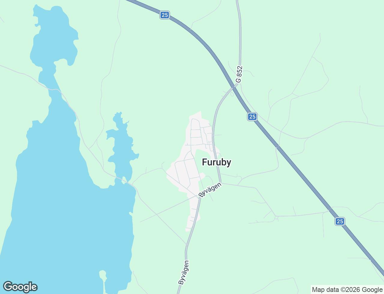 Karta över Kårevägen 15B i 51 Furuby